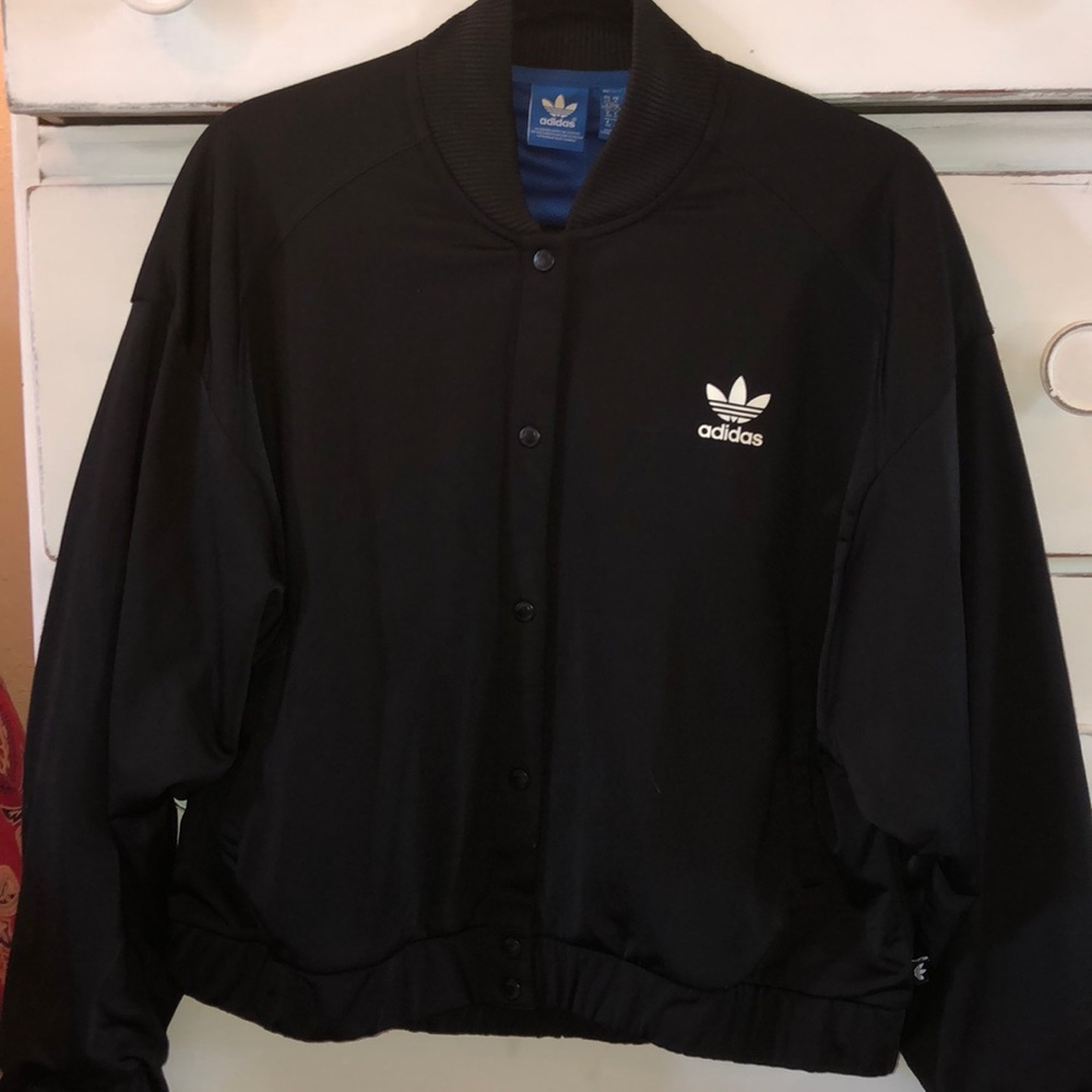Black Adidas bomber jacket